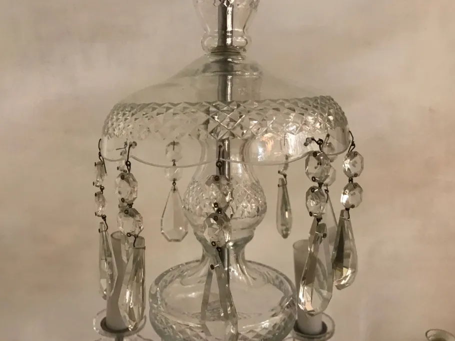 Online Pamono Bohemian Lead Crystal 10-Light Chandelier, 1960s