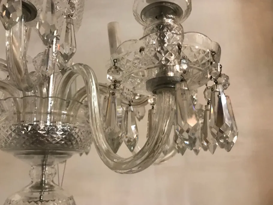 Online Pamono Bohemian Lead Crystal 10-Light Chandelier, 1960s