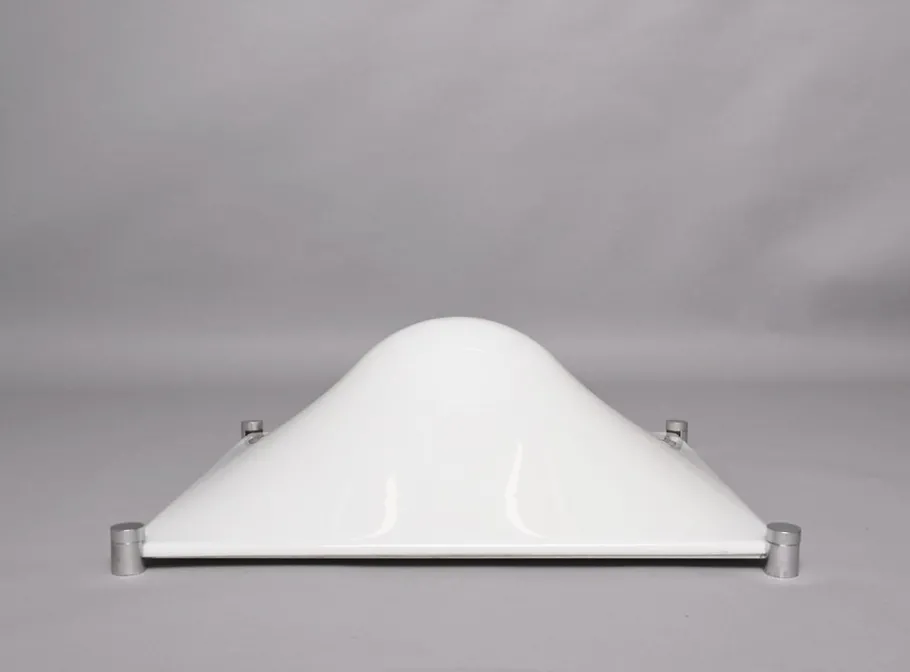 Best Pamono Bolla Lamp in White Acrylic Glass by Elio Martinelli for Martinelli Luce, Italy, 1960s