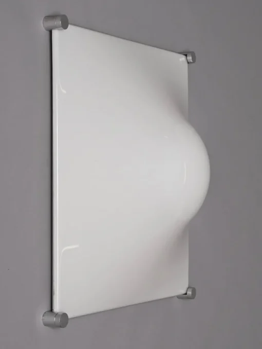 Best Pamono Bolla Lamp in White Acrylic Glass by Elio Martinelli for Martinelli Luce, Italy, 1960s