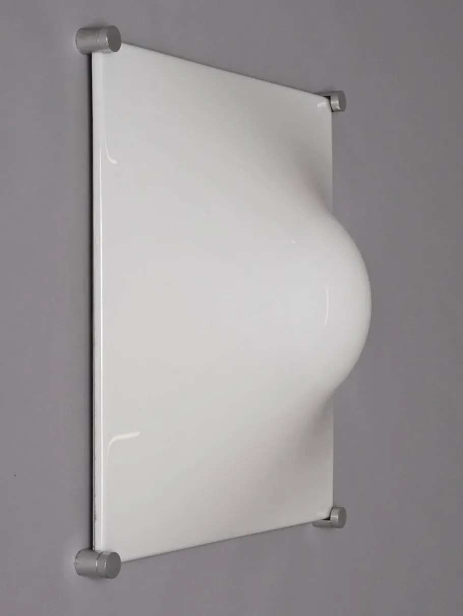 Best Pamono Bolla Lamp in White Acrylic Glass by Elio Martinelli for Martinelli Luce, Italy, 1960s