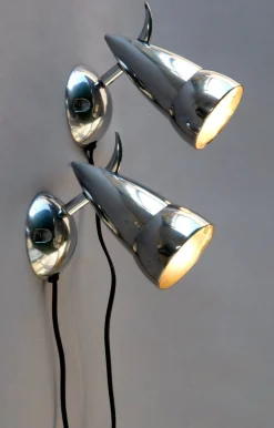 Discount Pamono Bor Wall Lamps by Verner Panton and Ettore Sottsass for Ikea, 1980s, Set of 2