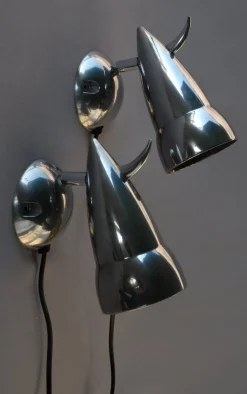 Discount Pamono Bor Wall Lamps by Verner Panton and Ettore Sottsass for Ikea, 1980s, Set of 2