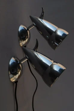 Discount Pamono Bor Wall Lamps by Verner Panton and Ettore Sottsass for Ikea, 1980s, Set of 2