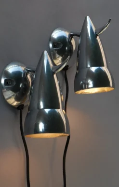 Discount Pamono Bor Wall Lamps by Verner Panton and Ettore Sottsass for Ikea, 1980s, Set of 2