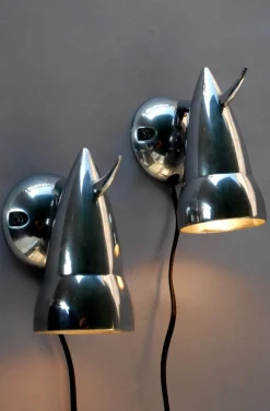 Discount Pamono Bor Wall Lamps by Verner Panton and Ettore Sottsass for Ikea, 1980s, Set of 2