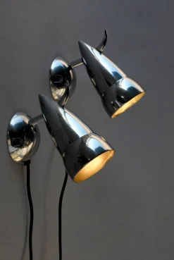 Discount Pamono Bor Wall Lamps by Verner Panton and Ettore Sottsass for Ikea, 1980s, Set of 2