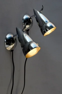 Discount Pamono Bor Wall Lamps by Verner Panton and Ettore Sottsass for Ikea, 1980s, Set of 2