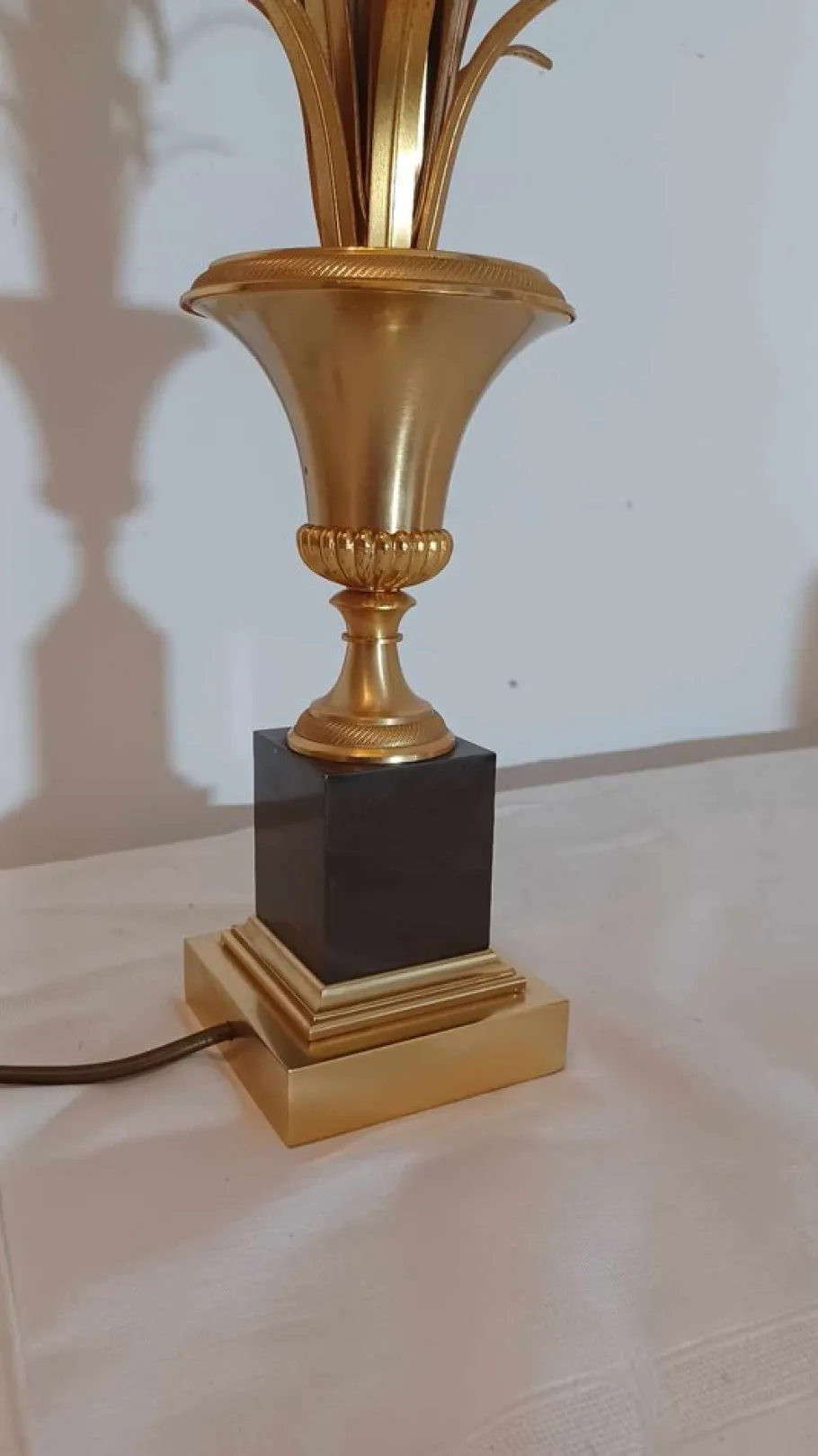 Clearance Pamono Boulanger Palm Pineapple Lamp from Maison Charles, 1960s