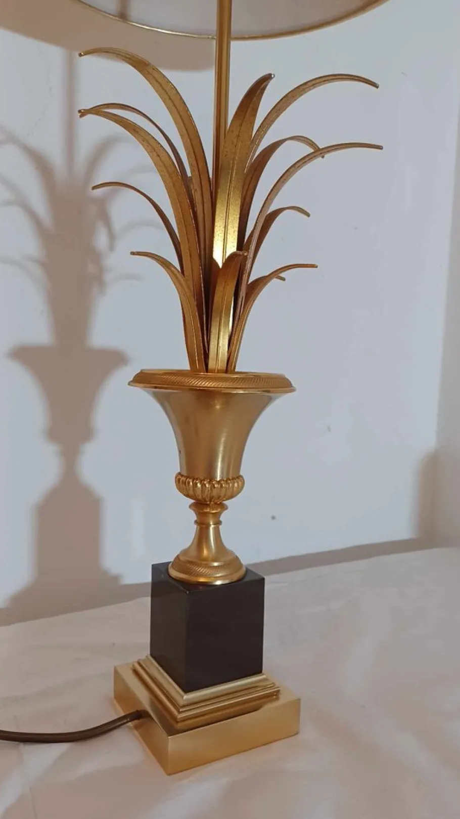 Clearance Pamono Boulanger Palm Pineapple Lamp from Maison Charles, 1960s