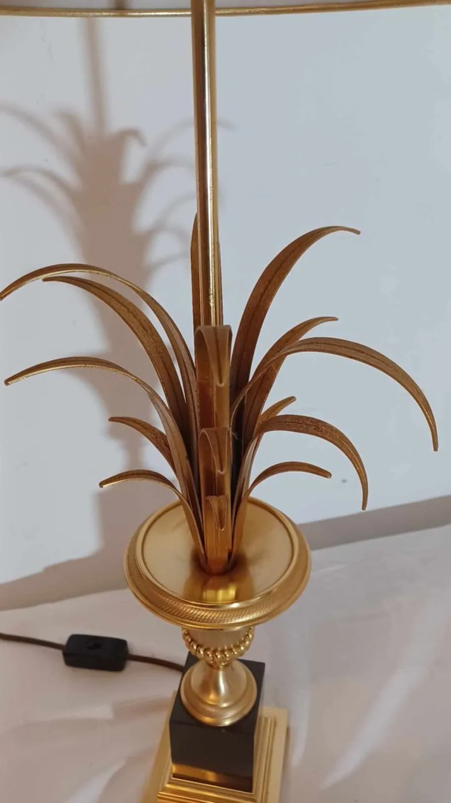 Clearance Pamono Boulanger Palm Pineapple Lamp from Maison Charles, 1960s