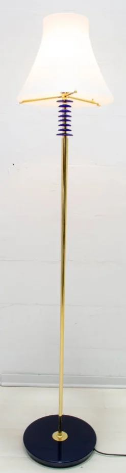 Online Pamono Brass & Murano Glass Auras Floor Lamp from Auras, 1989