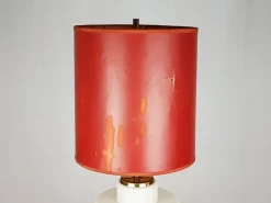 Discount Pamono Brass & Opaline Glass 3-Light Table Lamp by Bruno Gatta for Stilnovo, 1959