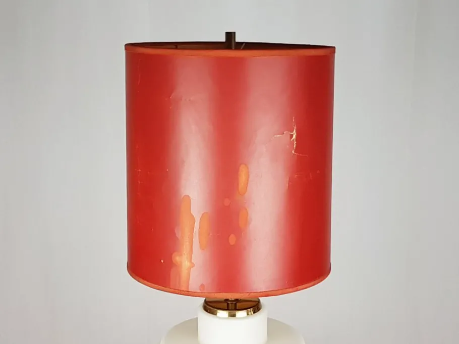 Discount Pamono Brass & Opaline Glass 3-Light Table Lamp by Bruno Gatta for Stilnovo, 1959