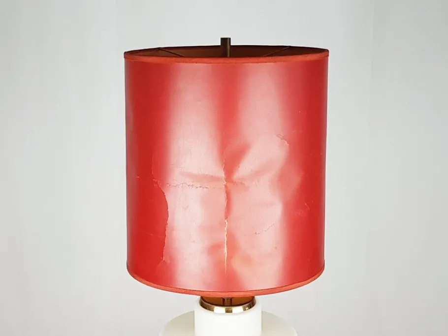 Discount Pamono Brass & Opaline Glass 3-Light Table Lamp by Bruno Gatta for Stilnovo, 1959