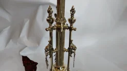 Clearance Pamono Brass Adjustable Standard Lamp from Messenger