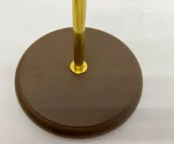 Sale Pamono Brass and Brown Acrylic Table Lamp from Hustadt, 1970s