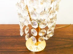 Clearance Pamono Brass and Crystal Bedside Table Lights from Bakalowits & Söhne, Vienna, Austria, 1960s Set of 2