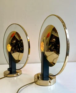 Discount Pamono Brass and Glass Wall Sconce from Estiluz, Spain, 1990s