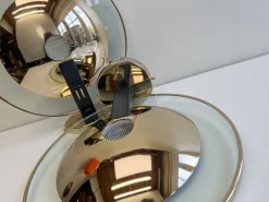 Discount Pamono Brass and Glass Wall Sconce from Estiluz, Spain, 1990s