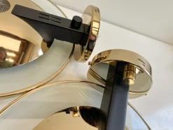 Discount Pamono Brass and Glass Wall Sconce from Estiluz, Spain, 1990s