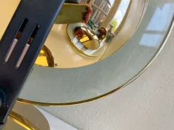 Discount Pamono Brass and Glass Wall Sconce from Estiluz, Spain, 1990s