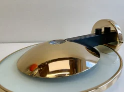 Discount Pamono Brass and Glass Wall Sconce from Estiluz, Spain, 1990s