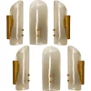 Clearance Pamono Brass and Hand Blown Murano Glass Wall Lights by J.T. Kalmar, 1960s