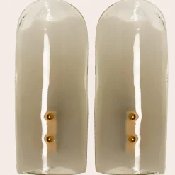 Clearance Pamono Brass and Hand Blown Murano Glass Wall Lights by J.T. Kalmar, 1960s