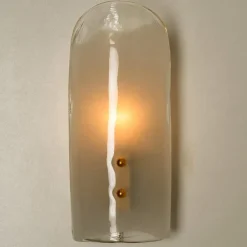 Clearance Pamono Brass and Hand Blown Murano Glass Wall Lights by J.T. Kalmar, 1960s