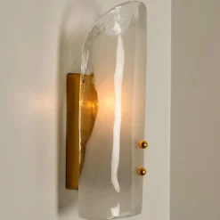 Clearance Pamono Brass and Hand Blown Murano Glass Wall Lights by J.T. Kalmar, 1960s