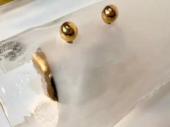 Sale Pamono Brass and Mouth-Blown Glass Wall Lamps from J.T. Kalmar, Austria, 1960s, Set of 2