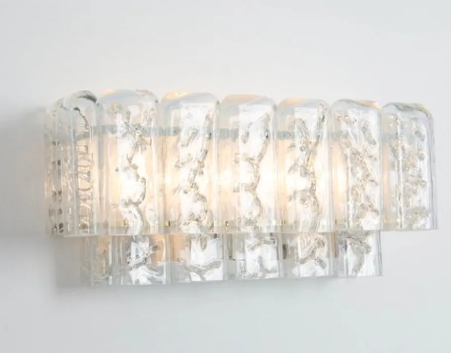 Online Pamono Brass and Murano Glasses Wall Sconces attributed to Doria, Germany, 1960s