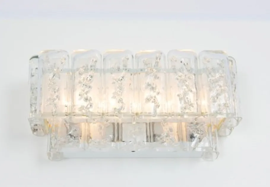 Online Pamono Brass and Murano Glasses Wall Sconces attributed to Doria, Germany, 1960s