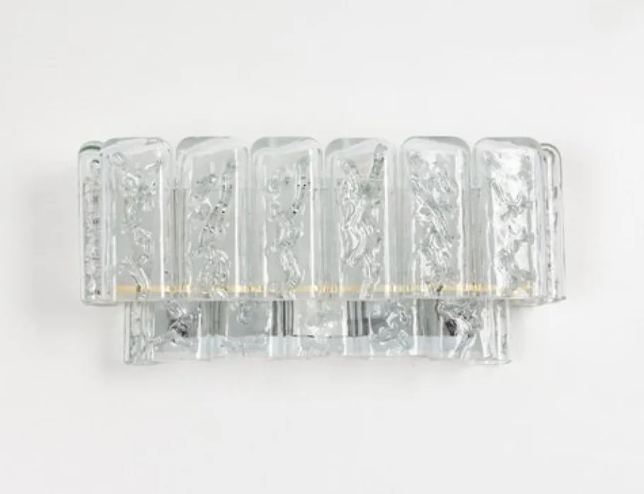 Online Pamono Brass and Murano Glasses Wall Sconces attributed to Doria, Germany, 1960s