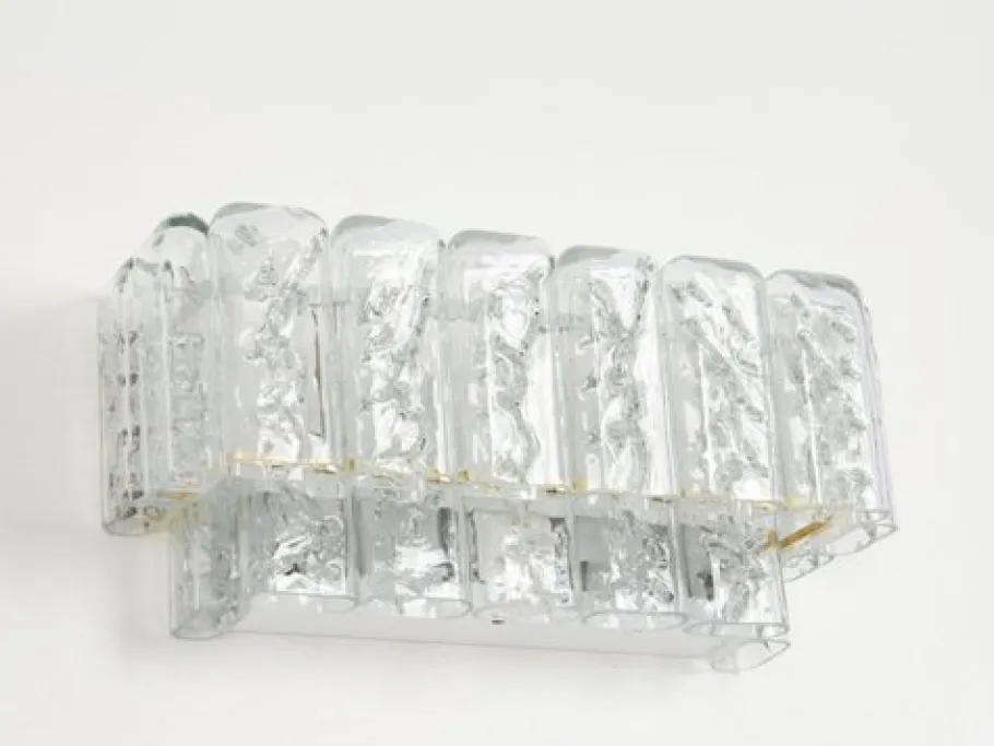 Online Pamono Brass and Murano Glasses Wall Sconces attributed to Doria, Germany, 1960s