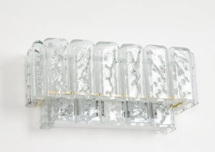 Online Pamono Brass and Murano Glasses Wall Sconces attributed to Doria, Germany, 1960s