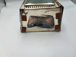 Sale Pamono Brass and Nickel-Plated Railway Kerosene Lamp, 1930