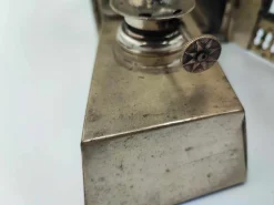 Sale Pamono Brass and Nickel-Plated Railway Kerosene Lamp, 1930