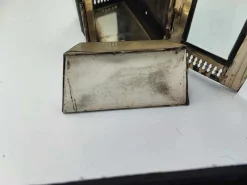 Sale Pamono Brass and Nickel-Plated Railway Kerosene Lamp, 1930