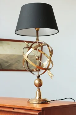 Best Pamono Brass Arrowed Armillary Sphere Table Lamp