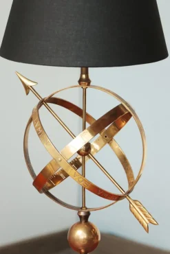 Best Pamono Brass Arrowed Armillary Sphere Table Lamp