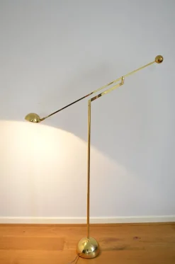 Sale Pamono Brass Balance Reading Light from Sölken, 1980s