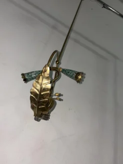 Hot Pamono Brass Ceiling Lamp, 1920s