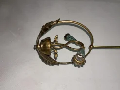 Hot Pamono Brass Ceiling Lamp, 1920s