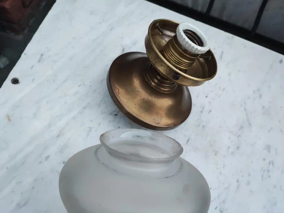 Online Pamono Brass Ceiling Lamp, 1890s