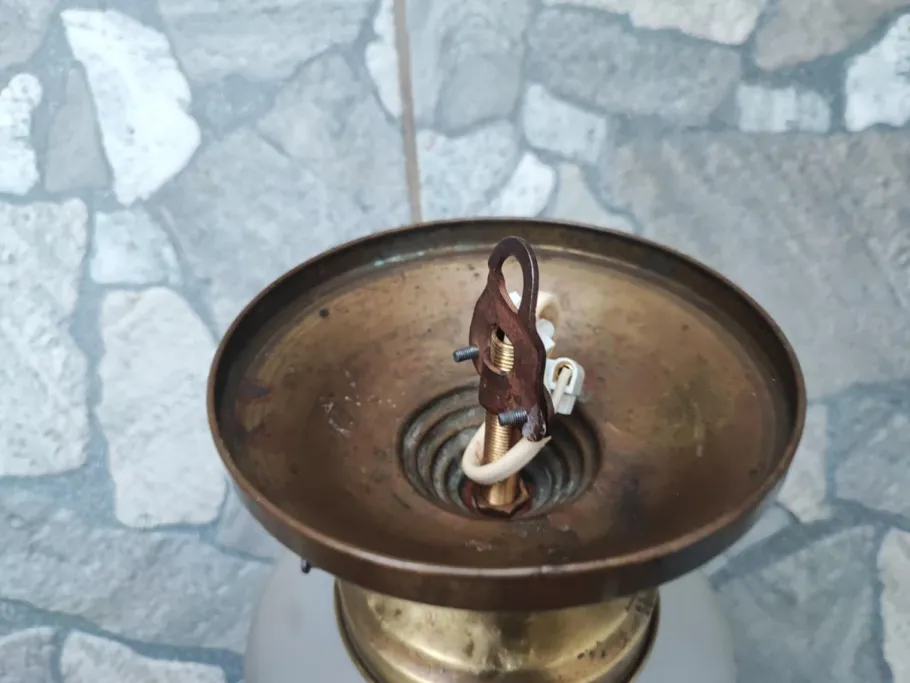 Online Pamono Brass Ceiling Lamp, 1890s