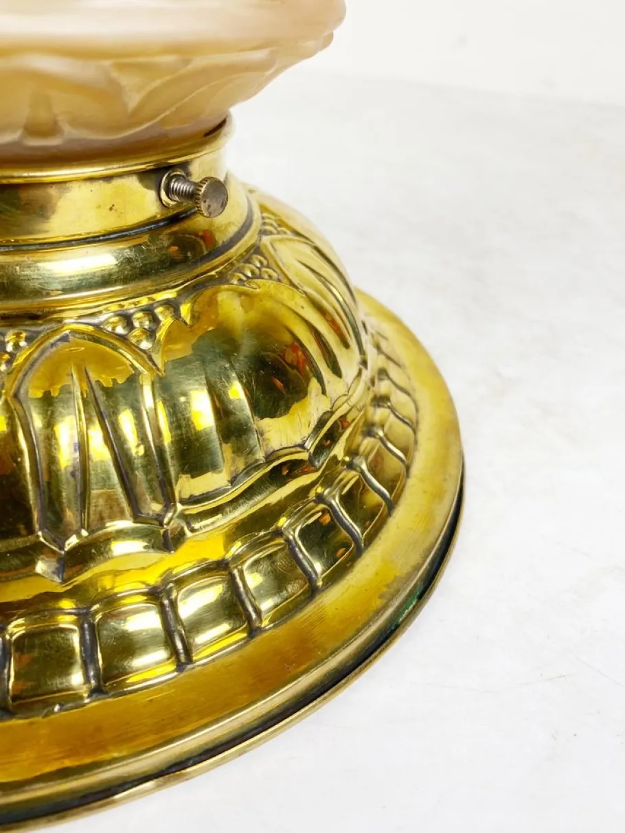 Discount Pamono Brass Ceiling Light, 1900s