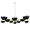 Discount Pamono Brass Chandelier in the style of Stilnovo