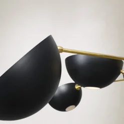 Discount Pamono Brass Chandelier in the style of Stilnovo